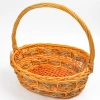 Wholesale rattan woven gift fruit baskets, supermarket gifts, plastic willow woven baskets, dance small baskets, oversized hand-carry storage details Picture